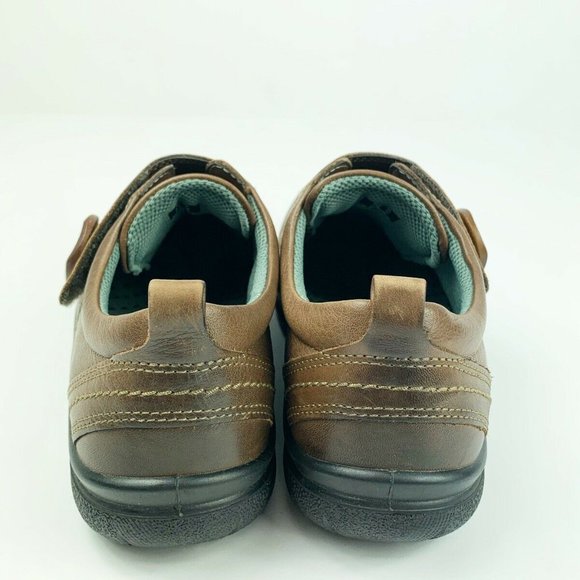 ECCO Clay Brown Leather Monk Strap Loafers Women's 37 EU 6 US Button Loafer - Picture 4 of 9